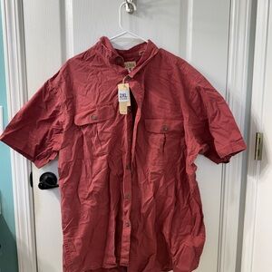 RedHead Men's Casual Rust Button-Down Shirt